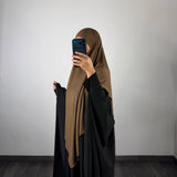 Khimar bambou, couleur marron café