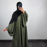 Abaya Neyla jazz, plusieurs couleurs (2 longueurs)