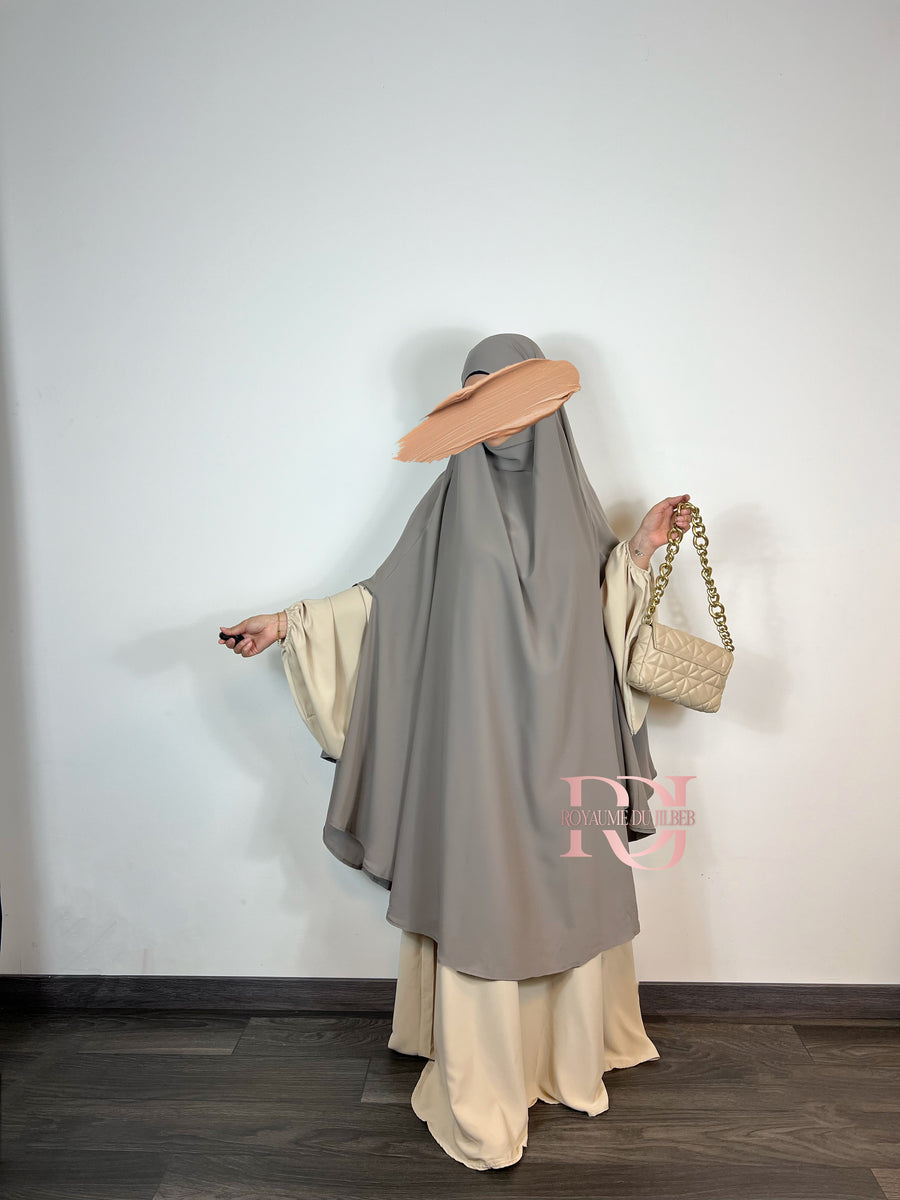 Maxi khimar à fentes (plusieurs couleurs)