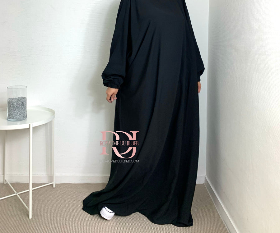 Abaya manches élastiques (plusieurs couleurs)